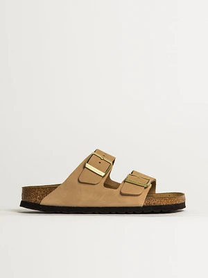 WOMENS BIRKENSTOCK ARIZONA SOFT FOOTBED NUBUCK SANDALS - MEDIUM/NARROW