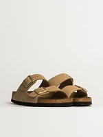 WOMENS BIRKENSTOCK ARIZONA SOFT FOOTBED NUBUCK SANDALS - MEDIUM/NARROW