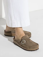 WOMENS BIRKENSTOCK BUCKLEY SUEDE NARROW - TAUPE