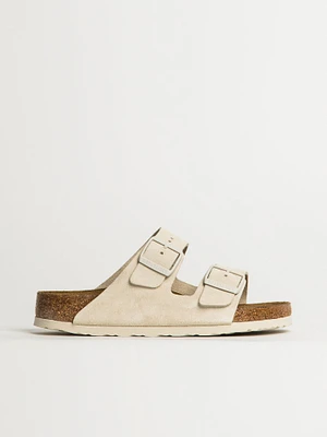 WOMENS BIRKENSTOCK ARIZONA SOFT FOOTBED SUEDE SANDALS - REGULAR ANTI