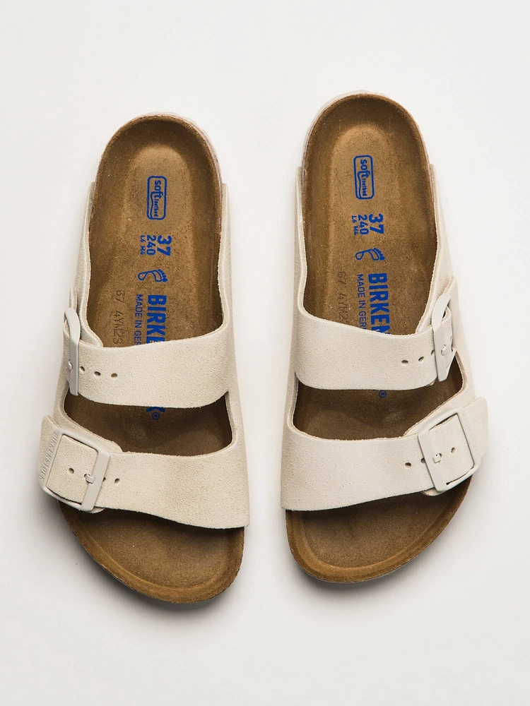 SANDALES EN DAIM BIRKENSTOCK ARIZONA SOFT FOOTBED WOMENS