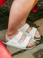 SANDALES EN DAIM BIRKENSTOCK ARIZONA SOFT FOOTBED WOMENS