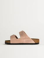 SANDALES BIRKENSTOCK ARIZONA EN DAIM POUR FEMMES - ROSE CLAIR