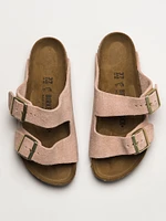 SANDALES BIRKENSTOCK ARIZONA EN DAIM POUR FEMMES - ROSE CLAIR