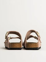 SANDALES BIRKENSTOCK ARIZONA EN DAIM POUR FEMMES - ROSE CLAIR