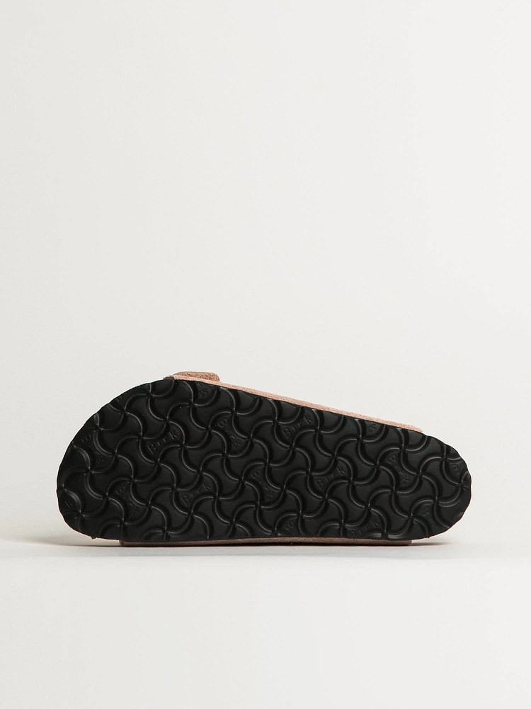 SANDALES BIRKENSTOCK ARIZONA EN DAIM POUR FEMMES - ROSE CLAIR