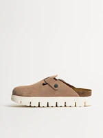 WOMENS BIRKENSTOCK BOSTON CHUNKY WARM - MEDIUM/NARROW SAND