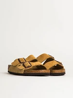 MENS BIRKENSTOCK ARIZONA SUEDE SANDALS - REGULAR LATTE