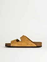 MENS BIRKENSTOCK ARIZONA SUEDE SANDALS - REGULAR LATTE