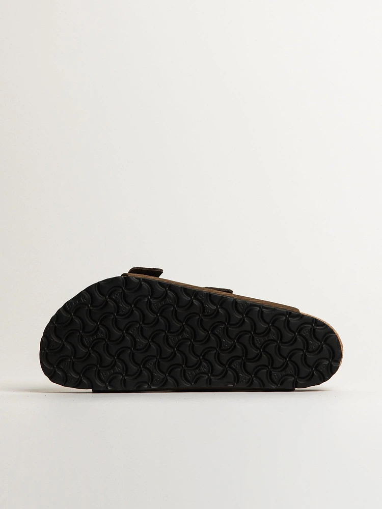 BIRKENSTOCK ARIZONA CORD SUEDE HOMME - DARK TEA