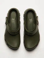 MENS BIRKENSTOCK BIRKI FLOW EVA CLOG - REGULAR KHAKI