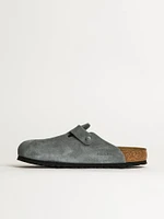 HOMMES BIRKENSTOCK BOSTON SOFT FOOTBED SANDALES EN DAIM
