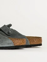 HOMMES BIRKENSTOCK BOSTON SOFT FOOTBED SANDALES EN DAIM