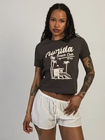 TEE-SHIRT BOXY FLORIDA PALM