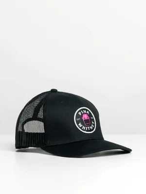 BARSTOOL SPORTS PINK WHITNEY PATCH TRUCKER HAT - CLEARANCE