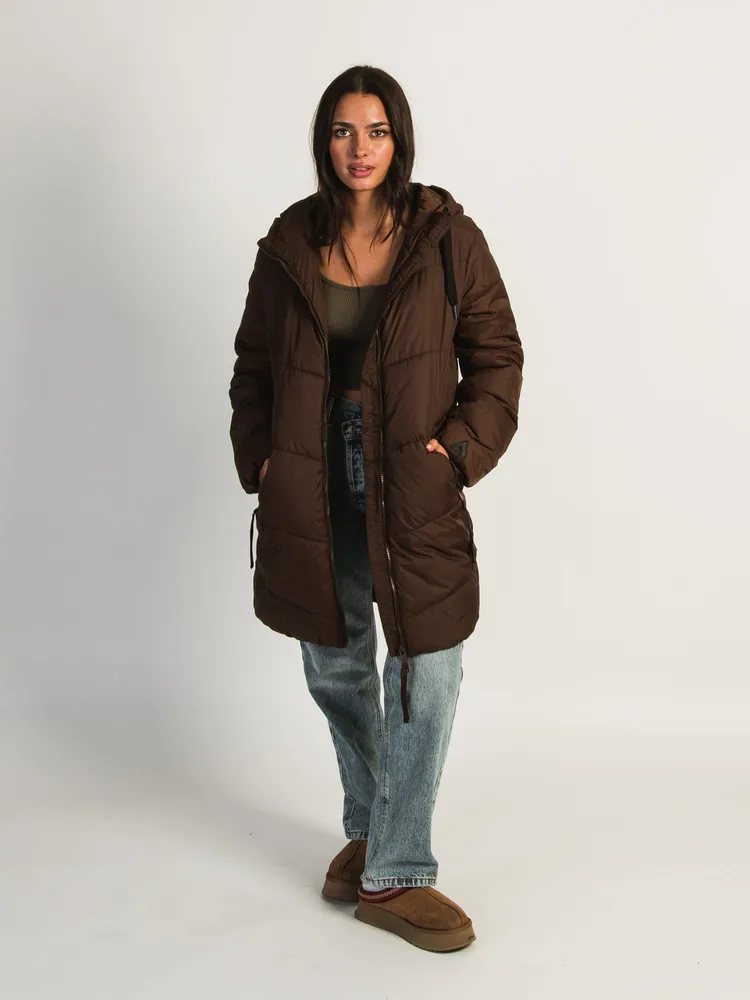 B.YOUNG BOMINA LONG PUFFER JACKET CAFE - CLEARANCE