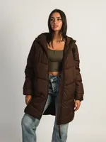 B.YOUNG BOMINA LONG PUFFER JACKET CAFE - CLEARANCE