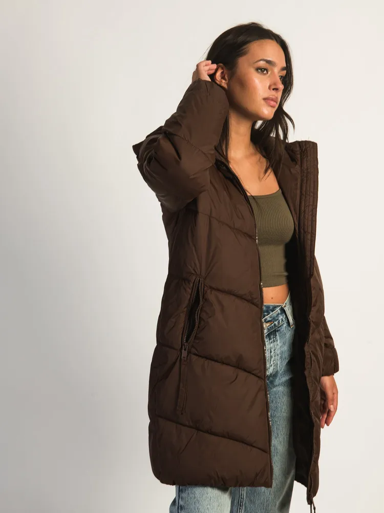B.YOUNG BOMINA LONG PUFFER JACKET CAFE - CLEARANCE
