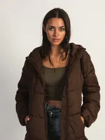 B.YOUNG BOMINA LONG PUFFER JACKET CAFE - CLEARANCE