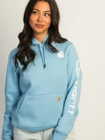 CARHARTT LOGO SLEEVE PULL OVER HOODIE