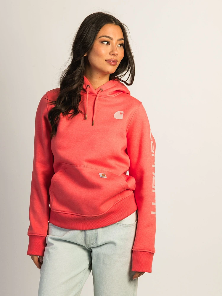 CARHARTT LOGO SLEEVE PULL OVER HOODIE