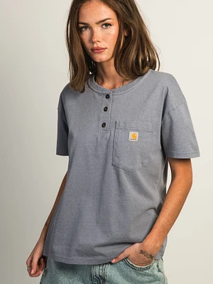CARHARTT HENLEY T-SHIRT - WISTERIA