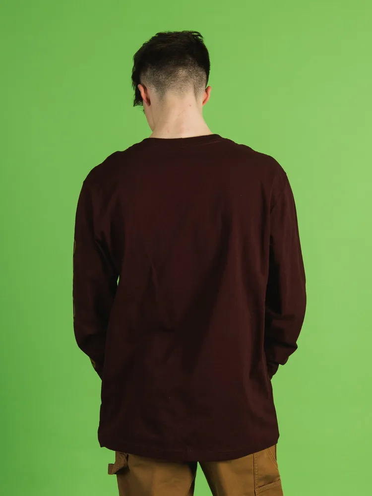 T-SHIRT GRAPHIQUE À MANCHES LONGUES AVEC LOGO POUR HOMMES