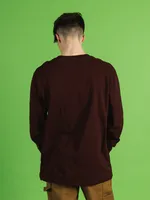 T-SHIRT GRAPHIQUE À MANCHES LONGUES AVEC LOGO POUR HOMMES