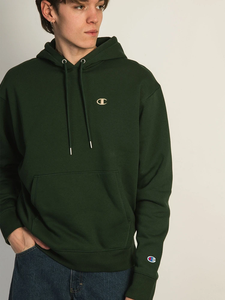 SWEAT À CAPUCHE CHAMPION CLASSIC FLEECE C SCRIPT LOGO GAUCHE
