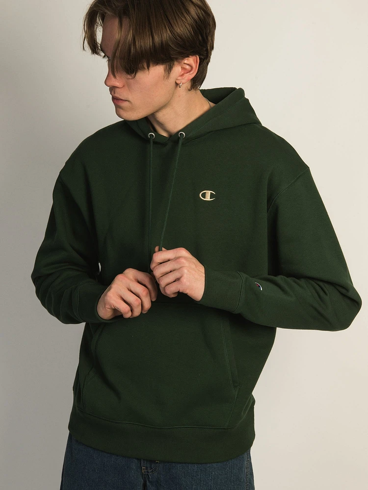 SWEAT À CAPUCHE CHAMPION CLASSIC FLEECE C SCRIPT LOGO GAUCHE
