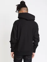 CHAMPION REV WEAVE PULL OVER HOODIE - BLACK CLEARANCE