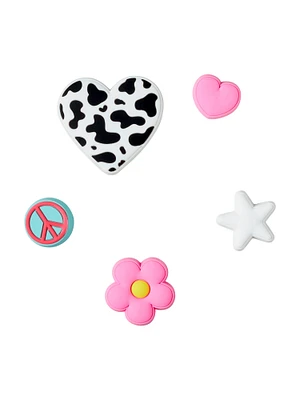 JIBBITZ - GIRLY ICON 5PK - CLEARANCE