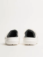 WOMENS CROCS CLASSIC LINED CLOG - WHITE/GREY
