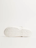 WOMENS CROCS CLASSIC LINED CLOG - WHITE/GREY