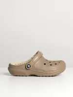 WOMENS CROCS CLASSIC LINED CLOG - MUSHROOM