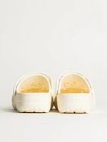 WOMENS CROCS CLASSIC FLORAL CUTOUT CLOG - CHALK