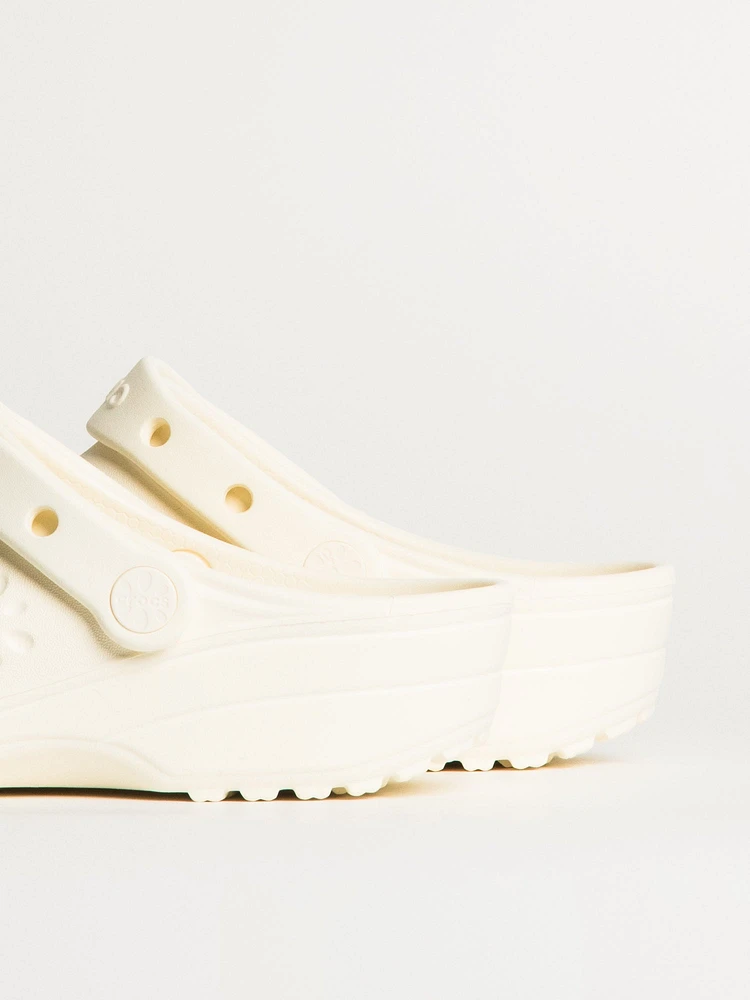 WOMENS CROCS CLASSIC FLORAL CUTOUT CLOG - CHALK