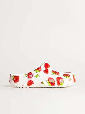 SABOT CROCS CLASSIC FRUITS POUR FEMMES - FRAISE