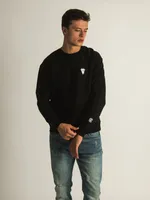 CROOKS & CASTLES CORE ESSENTIALS EMBROIDERED CREW - DESTOCKAGE