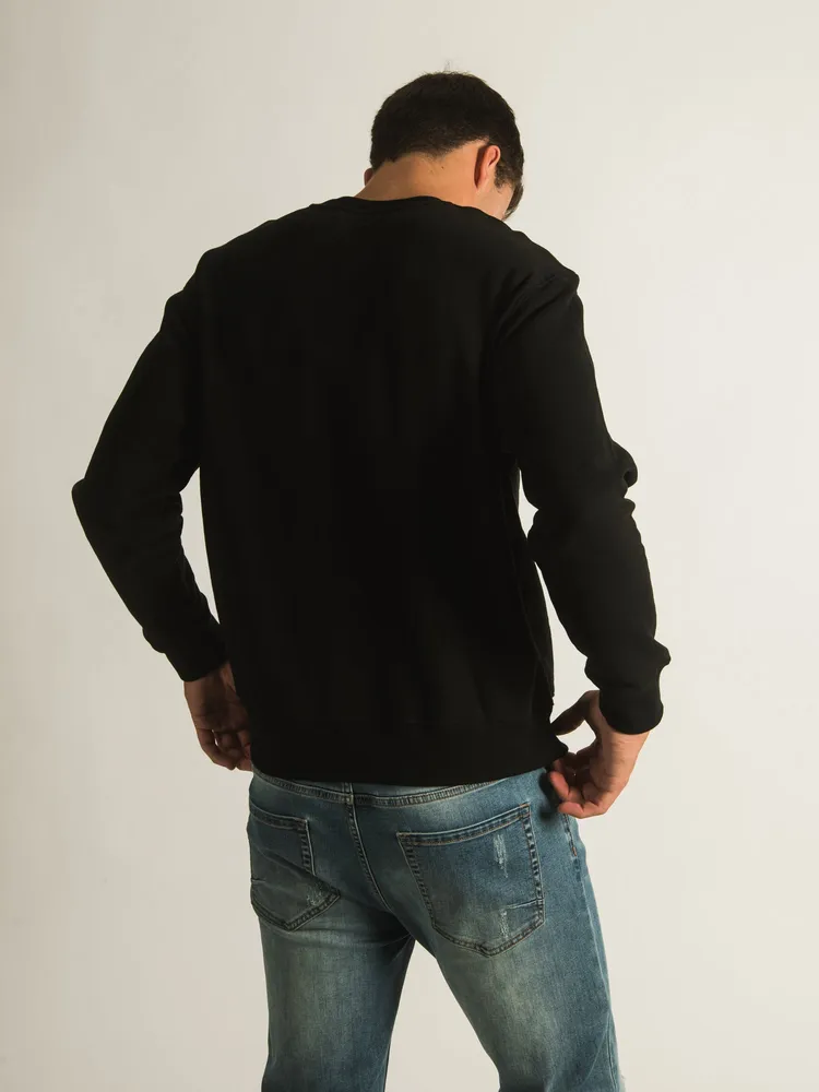 CROOKS & CASTLES CORE ESSENTIALS EMBROIDERED CREW - DESTOCKAGE