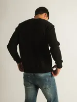 CROOKS & CASTLES CORE ESSENTIALS EMBROIDERED CREW - DESTOCKAGE