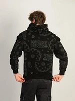 CROOKS & CASTLES GOTHIC AOP DROP SHLDR PAISLEY
