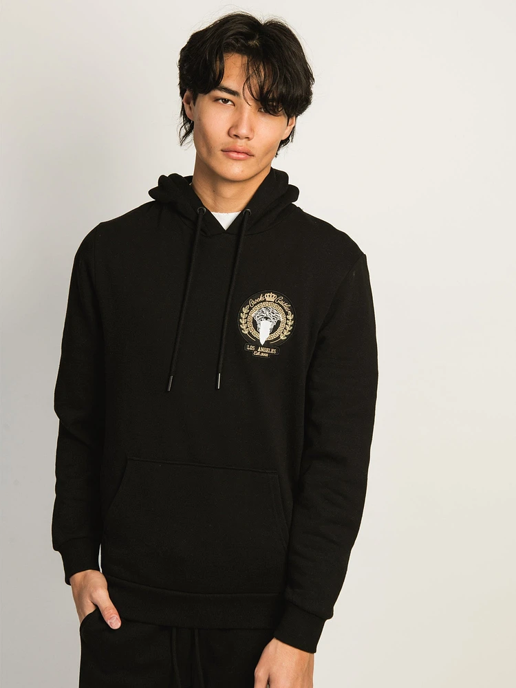 CROOKS & CASTLES LA PULLOVER HOODIE - BLACK