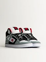MENS DC SHOES PURE HIGH TOP WC SNEAKER - BLACK/GREY