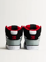 MENS DC SHOES PURE HIGH TOP WC SNEAKER - BLACK/GREY