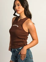DICKIES V-NECK TANK TOP - CAPPUCCINO