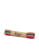 DR MARTENS FLAT LACE - RAINBOW - CLEARANCE