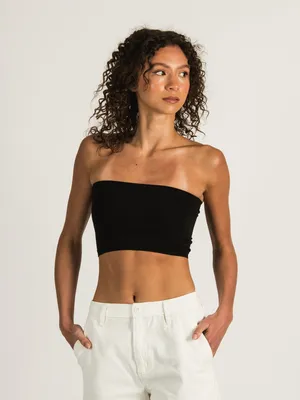 DYNAMIC PLAIN BANDEAU - BLACK/NOIR - CLEARANCE