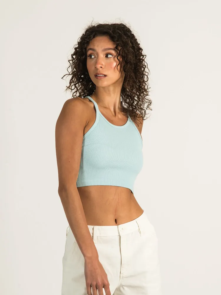 DYNAMIC THICK RIB RACERBACK CROP TANK - CLEARANCE
