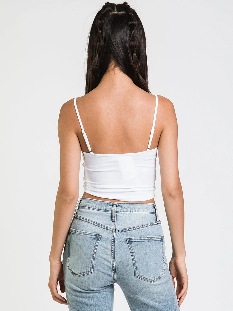 CAMISOLE NOUÉE EN CÔTE POUR FEMMES